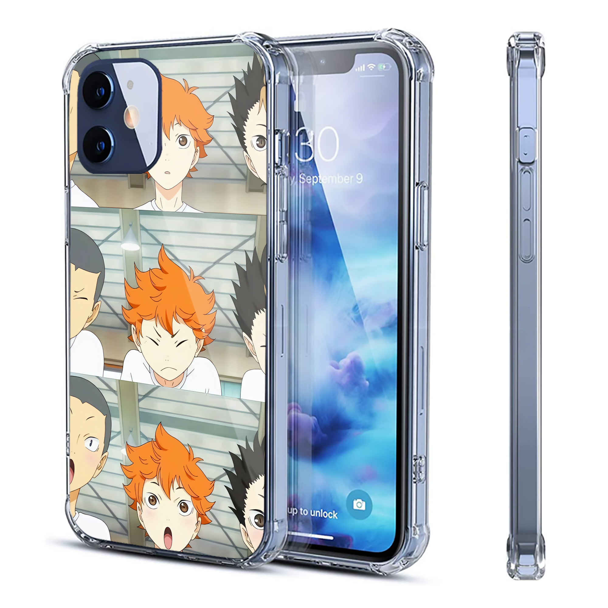 （画像用） ハイキュー!! Haikyu!! 【iPhone 12シリーズ対応】透明スマホケース（クリアソフトケース）
